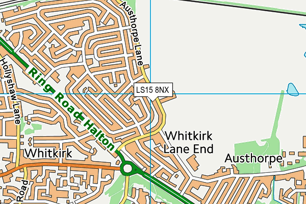 LS15 8NX map - OS VectorMap District (Ordnance Survey)