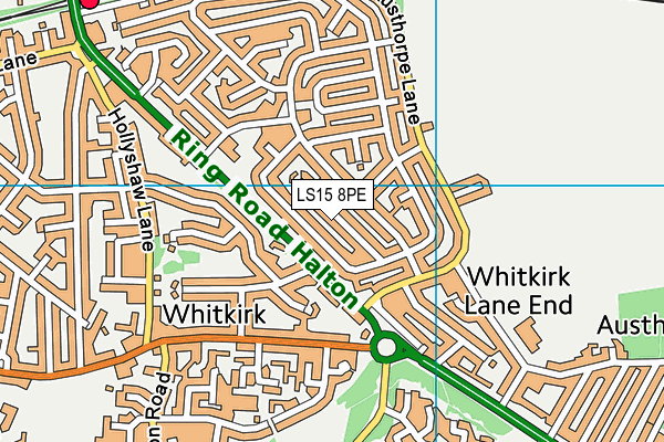 LS15 8PE map - OS VectorMap District (Ordnance Survey)