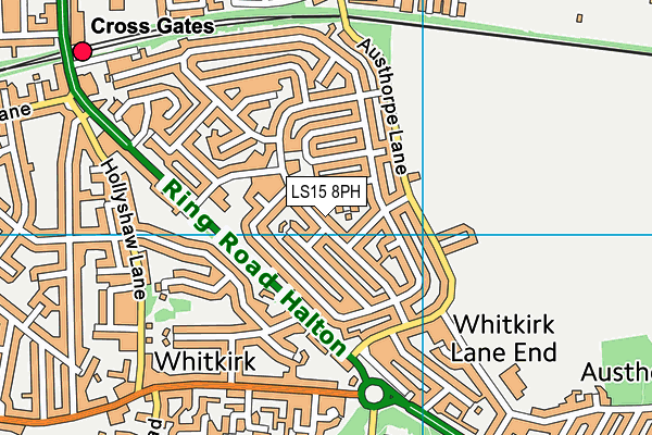 LS15 8PH map - OS VectorMap District (Ordnance Survey)