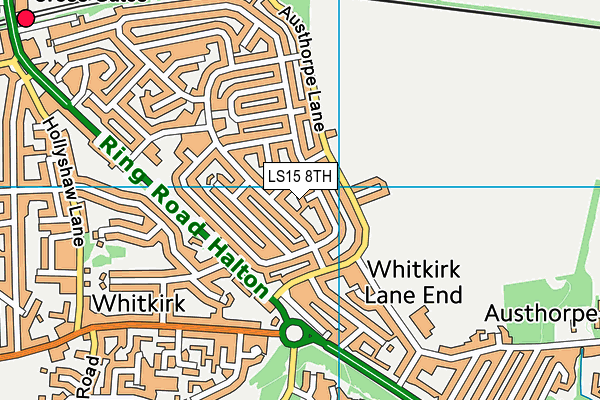LS15 8TH map - OS VectorMap District (Ordnance Survey)