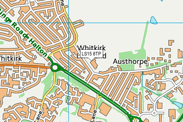 Austhorpe Primary School map (LS15 8TP) - OS VectorMap District (Ordnance Survey)