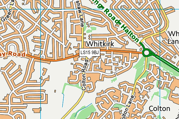 LS15 9BJ map - OS VectorMap District (Ordnance Survey)