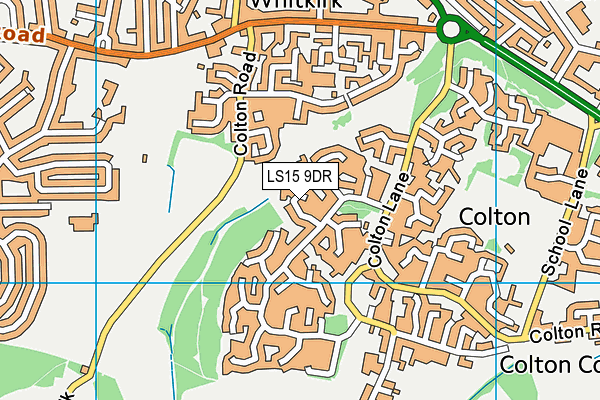LS15 9DR map - OS VectorMap District (Ordnance Survey)