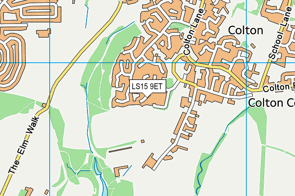 LS15 9ET map - OS VectorMap District (Ordnance Survey)