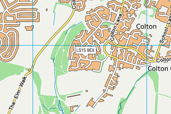 LS15 9EX map - OS VectorMap District (Ordnance Survey)