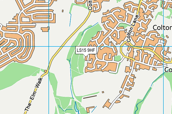 LS15 9HF map - OS VectorMap District (Ordnance Survey)