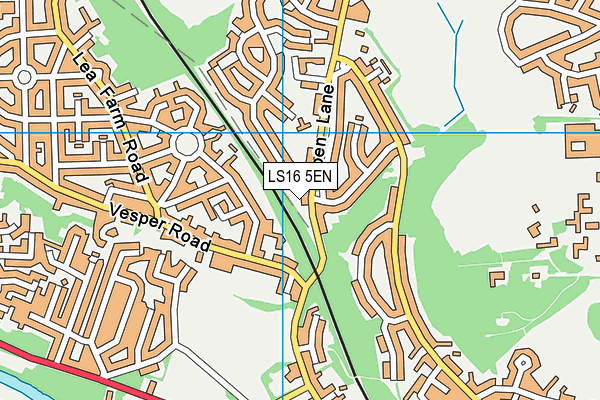 LS16 5EN map - OS VectorMap District (Ordnance Survey)