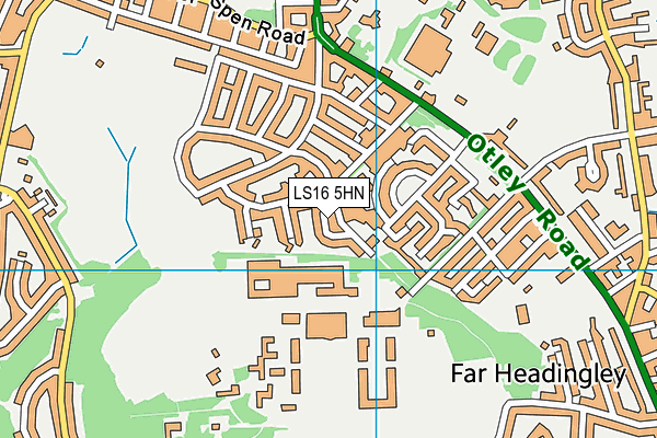 LS16 5HN map - OS VectorMap District (Ordnance Survey)