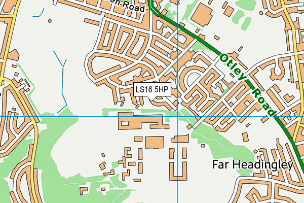LS16 5HP map - OS VectorMap District (Ordnance Survey)