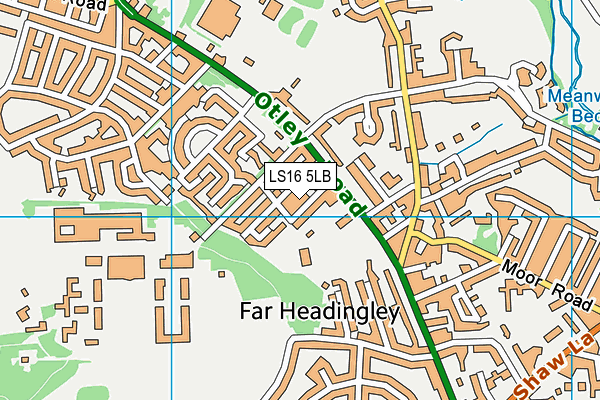 LS16 5LB map - OS VectorMap District (Ordnance Survey)