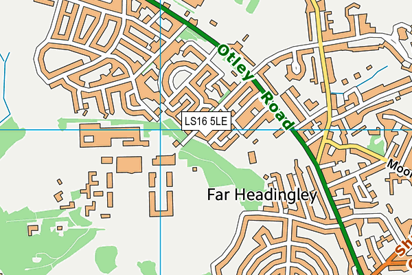 LS16 5LE map - OS VectorMap District (Ordnance Survey)