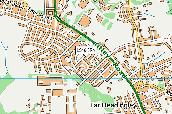 LS16 5RN map - OS VectorMap District (Ordnance Survey)