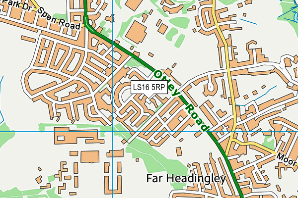 LS16 5RP map - OS VectorMap District (Ordnance Survey)