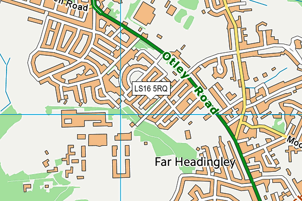 LS16 5RQ map - OS VectorMap District (Ordnance Survey)