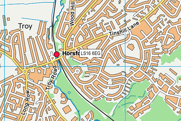 LS16 6EG map - OS VectorMap District (Ordnance Survey)