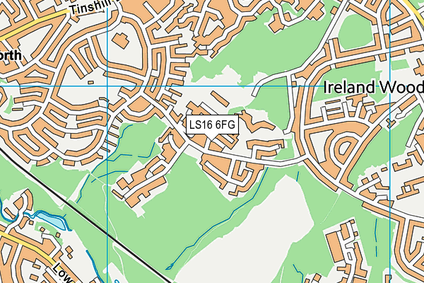 LS16 6FG map - OS VectorMap District (Ordnance Survey)