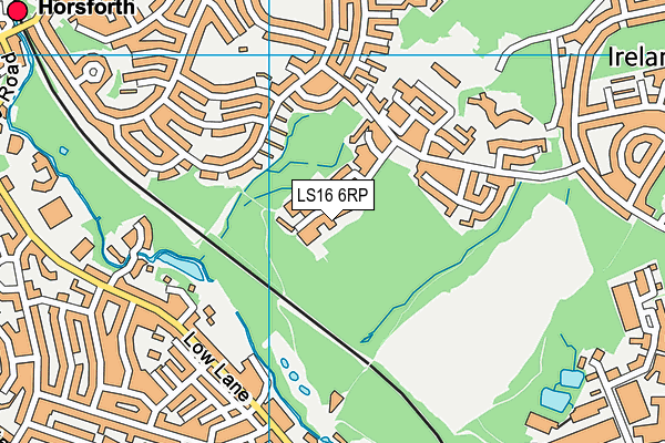 LS16 6RP map - OS VectorMap District (Ordnance Survey)