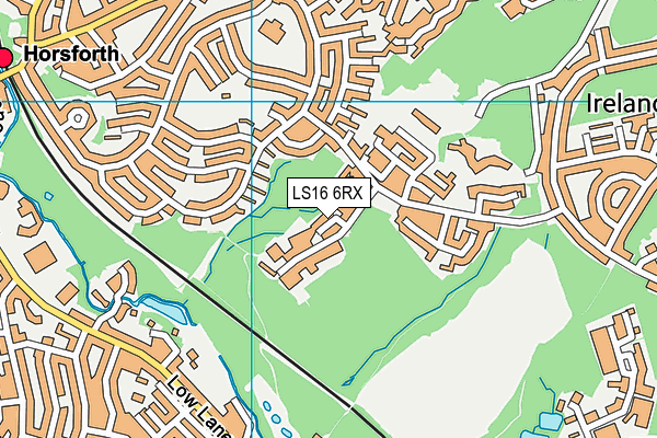 LS16 6RX map - OS VectorMap District (Ordnance Survey)