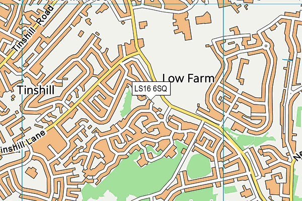 LS16 6SQ map - OS VectorMap District (Ordnance Survey)