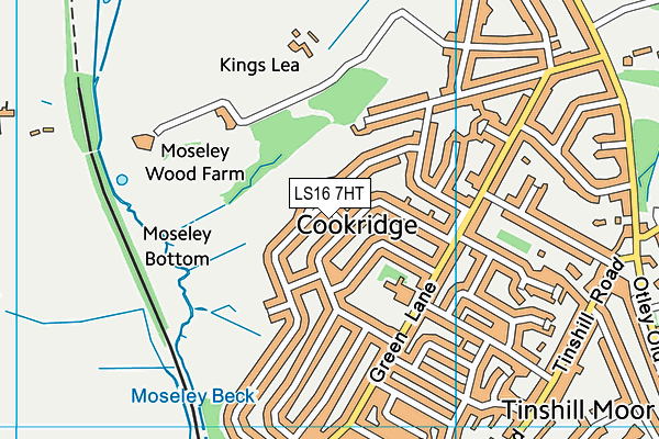 LS16 7HT map - OS VectorMap District (Ordnance Survey)