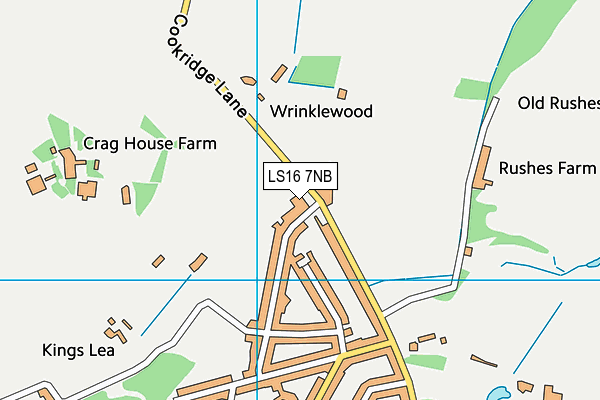 LS16 7NB map - OS VectorMap District (Ordnance Survey)