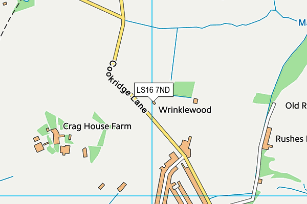 Leeds Modernians map (LS16 7ND) - OS VectorMap District (Ordnance Survey)