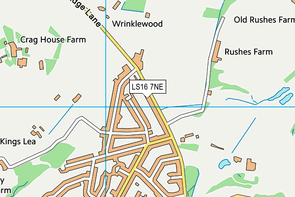 LS16 7NE map - OS VectorMap District (Ordnance Survey)