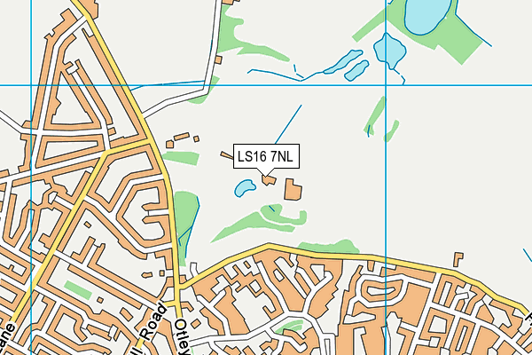 Cookridge Hall Golf Club map (LS16 7NL) - OS VectorMap District (Ordnance Survey)