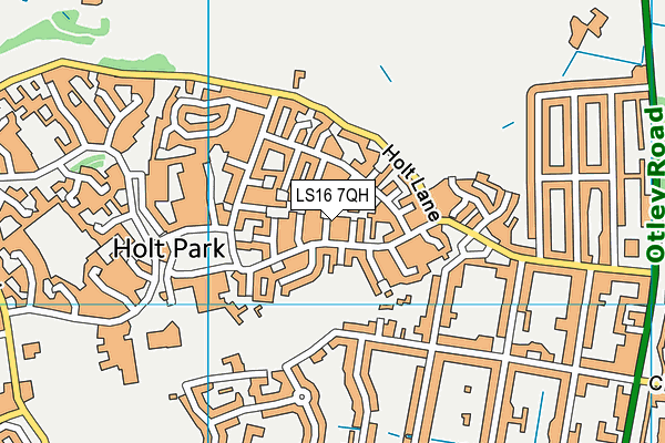 LS16 7QH map - OS VectorMap District (Ordnance Survey)