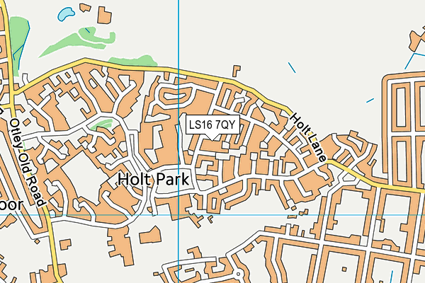 LS16 7QY map - OS VectorMap District (Ordnance Survey)