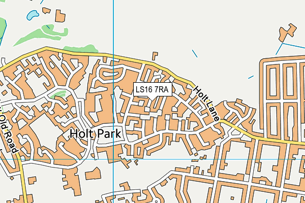 LS16 7RA map - OS VectorMap District (Ordnance Survey)