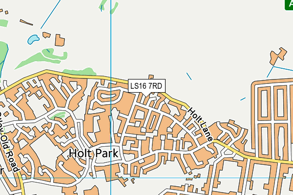 LS16 7RD map - OS VectorMap District (Ordnance Survey)
