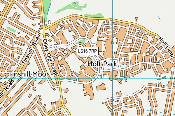 LS16 7RP map - OS VectorMap District (Ordnance Survey)