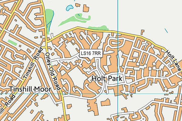 LS16 7RR map - OS VectorMap District (Ordnance Survey)