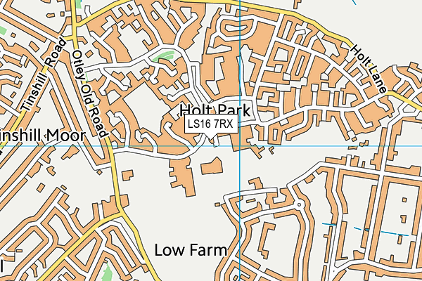 Ralph Thoresby School map (LS16 7RX) - OS VectorMap District (Ordnance Survey)