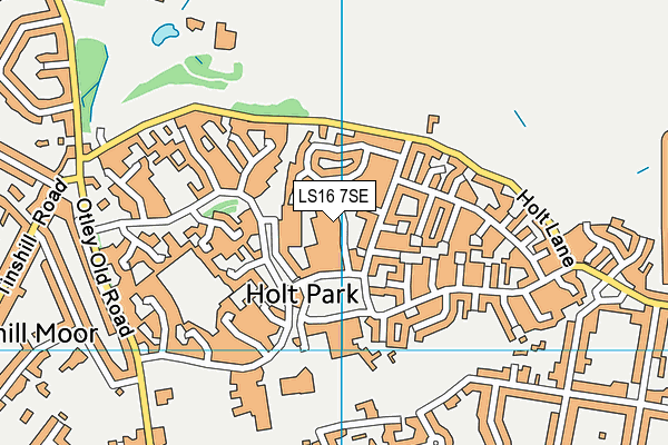 LS16 7SE map - OS VectorMap District (Ordnance Survey)
