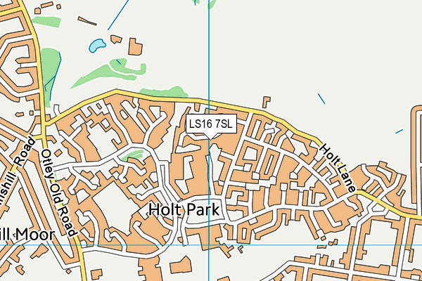 LS16 7SL map - OS VectorMap District (Ordnance Survey)