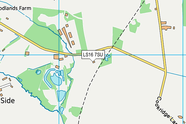 LS16 7SU map - OS VectorMap District (Ordnance Survey)