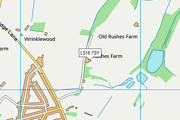 LS16 7SY map - OS VectorMap District (Ordnance Survey)