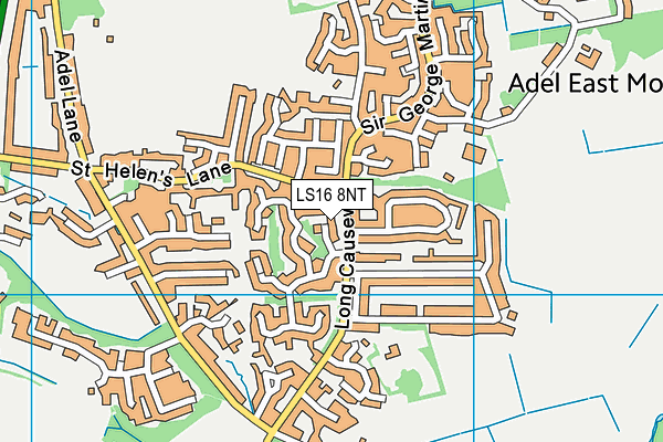LS16 8NT map - OS VectorMap District (Ordnance Survey)