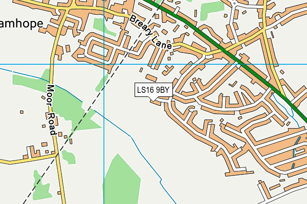 LS16 9BY map - OS VectorMap District (Ordnance Survey)