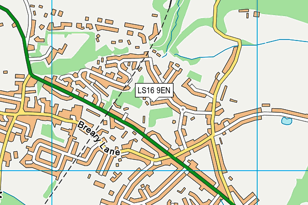 LS16 9EN map - OS VectorMap District (Ordnance Survey)