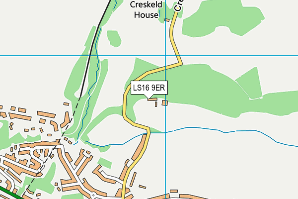 LS16 9ER map - OS VectorMap District (Ordnance Survey)