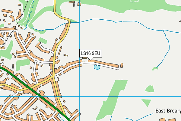 LS16 9EU map - OS VectorMap District (Ordnance Survey)