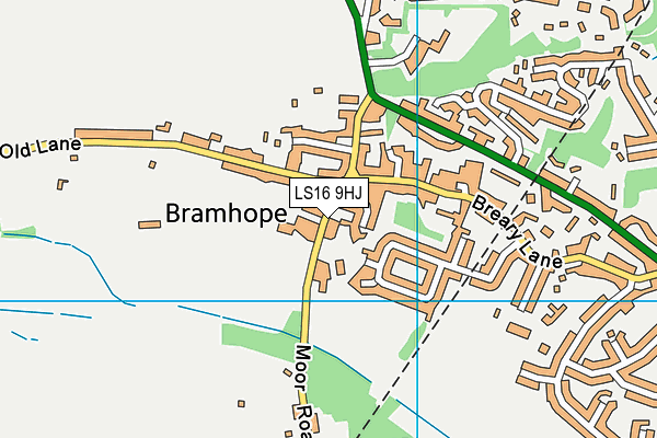 LS16 9HJ map - OS VectorMap District (Ordnance Survey)