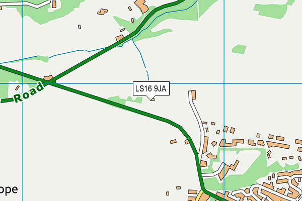 LS16 9JA map - OS VectorMap District (Ordnance Survey)