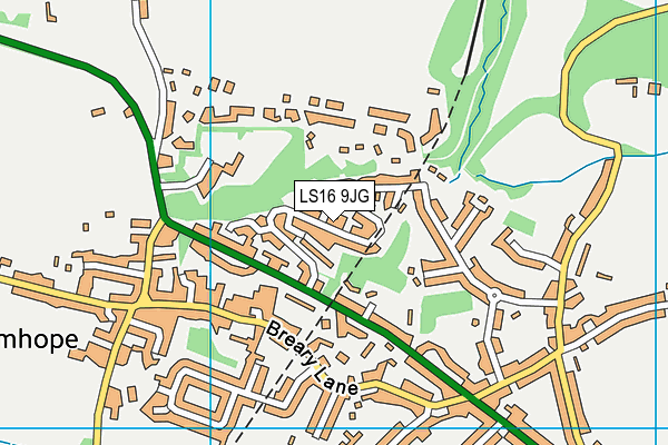 LS16 9JG map - OS VectorMap District (Ordnance Survey)