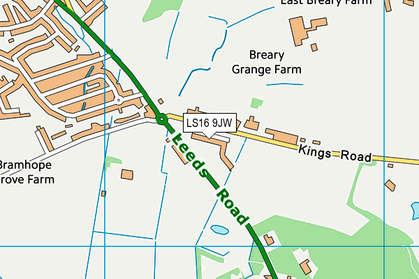Map of KINGS ROAD RESIDENTS COMPANY (BRAMHOPE) LIMITED at district scale