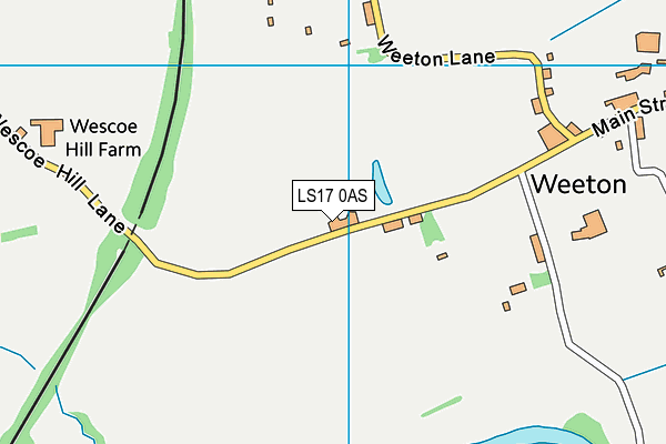 LS17 0AS map - OS VectorMap District (Ordnance Survey)