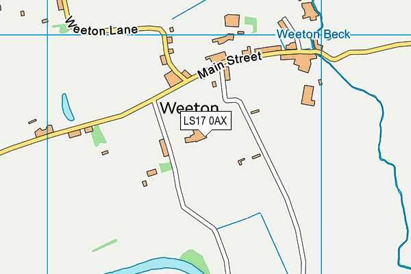 LS17 0AX map - OS VectorMap District (Ordnance Survey)